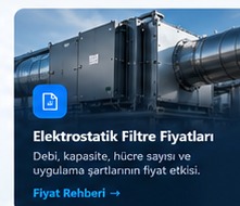 Elektrostatik filtre fiyatları